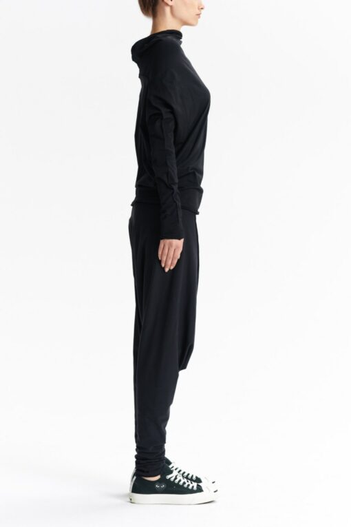 Arya Sense BATD14BL Oversized Black Bat Top for Casual Comfort - Image 6