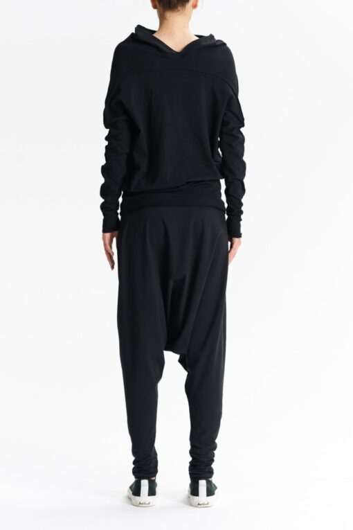 Arya Sense BATD14BL Oversized Black Bat Top for Casual Comfort - Image 5