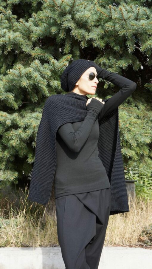AKASHA A05540 Unparalleled Black Harem Pants for Limitless Style and Comfort - Image 3