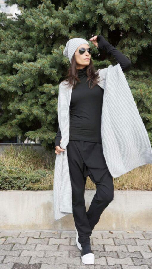 AKASHA A05540 Unparalleled Black Harem Pants for Limitless Style and Comfort - Image 2
