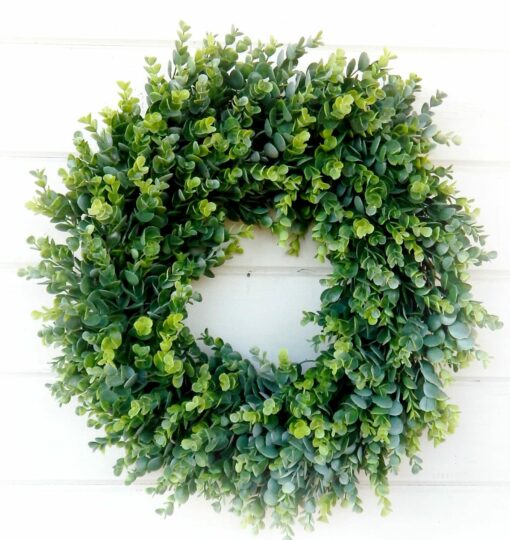 Modern Farmhouse Eucalyptus Greenery Wreath Bring Nature's Charm to Your Abode - Image 2