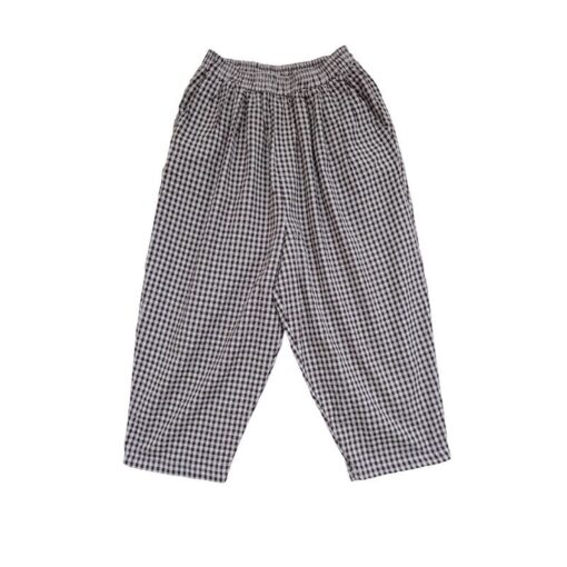 Women's Cropped Linen Harem Pants Comfort and Style in Every Step - Image 5
