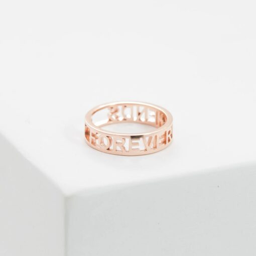 Personalized Sterling Silver Message Ring Express Yourself with Style - Image 2