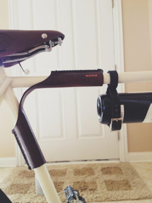 Premium Leather Top Tube Protector and Bicycle Carrier The "Portage Strap - Image 5