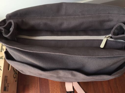 Versatile Canvas Backpack Your Go-to for Diapers, School, Travel, and More - Image 6