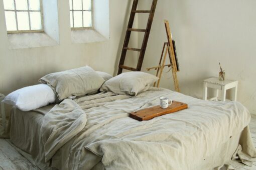 Undyed Linen Duvet Cover Experience the Pure Embrace of Nature's Softness - Image 5