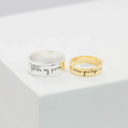 Engrave Your Cherished Memories Personalized Handwriting Ring for Eternal Bonds - Image 3
