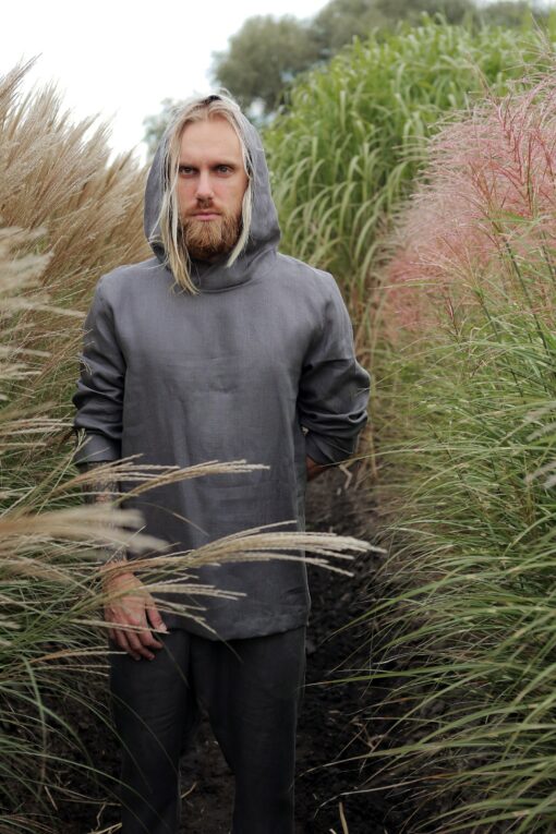 Breezy Linen Hoodie The Epitome of Summer Comfort and Style - Image 2
