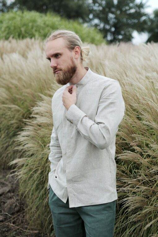 Exquisite Linen Shirt Timeless Elegance for the Modern Man - Image 4