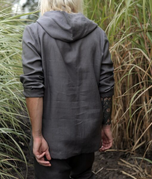 Breezy Linen Hoodie The Epitome of Summer Comfort and Style - Image 4