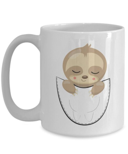 Slothful Slumber Snuggle Up with PixiDoodle's Caffeinated Nap Mug - Image 2