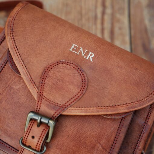 Personalized Saddlebag Elevate Your Style with a Monogrammed Leather Masterpiece - Image 4