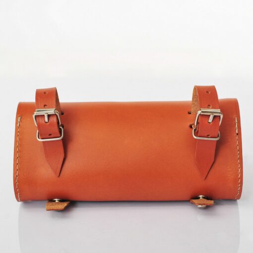 Premium Leather Bike Bag Saddlebag, Handlebar Bag, Pannier, and Cyclist Gift - Image 4