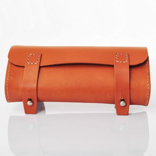 Premium Leather Bike Bag Saddlebag, Handlebar Bag, Pannier, and Cyclist Gift - Image 2