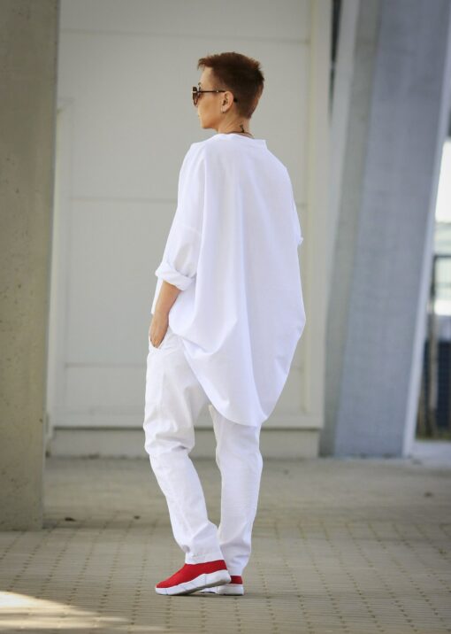 Breezy Linen Sanctuary Oversized Blouse, Tunic, and Shirt Dress for Effortless Style - Image 5