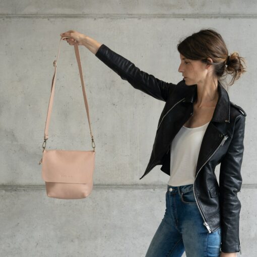 Handcrafted Leather Crossbody Bag A Symphony of Colors - Image 2