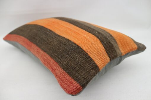 Striking Orange Kilim Pillow Covers Add a Touch of Turkish Charm to Your Home - Image 6