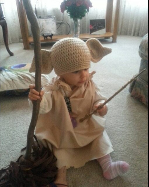 Enchanting House Elf Hat From Baby to Adult, a Magical Cosplay Accessory - Image 4