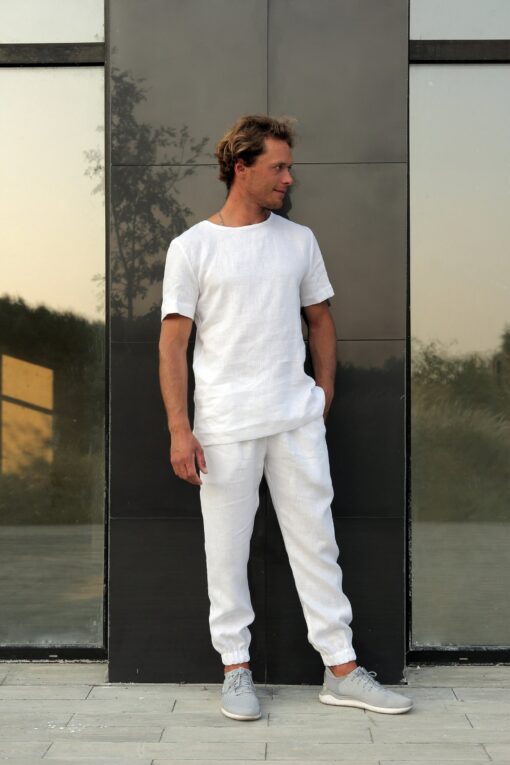 Elevate Your Style Premium Linen T-Shirt for Men - Sustainable, Breathable, and Effortlessly Chic - Image 6