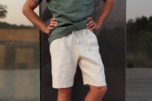 Breezy Linen Shorts Elevate Your Summer Style with Organic Comfort - Image 6