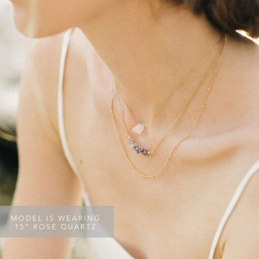 Sparkling Summer Hues Embrace the Energy of Raw Crystal Necklaces - Image 2