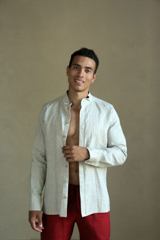 Exquisite Linen Shirt Timeless Elegance for the Modern Man - Image 3