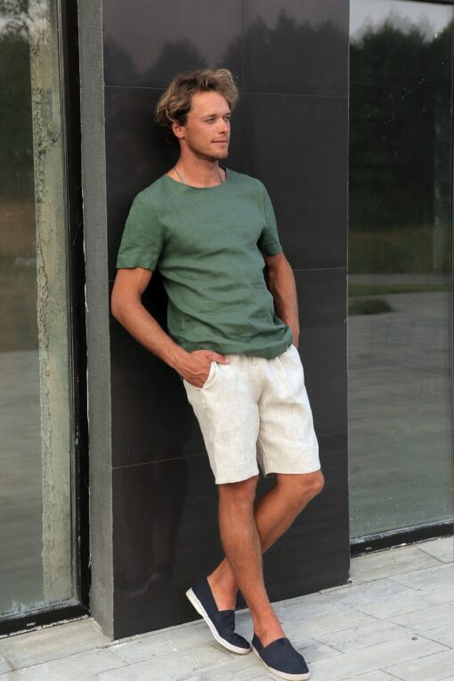Breezy Linen Shorts Elevate Your Summer Style with Organic Comfort - Image 2