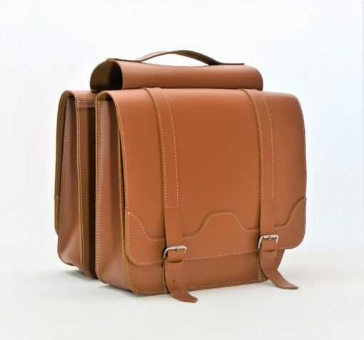 CLASSIC RIDE Premium Leather Bicycle Panniers for the Discerning Cyclist - Image 5