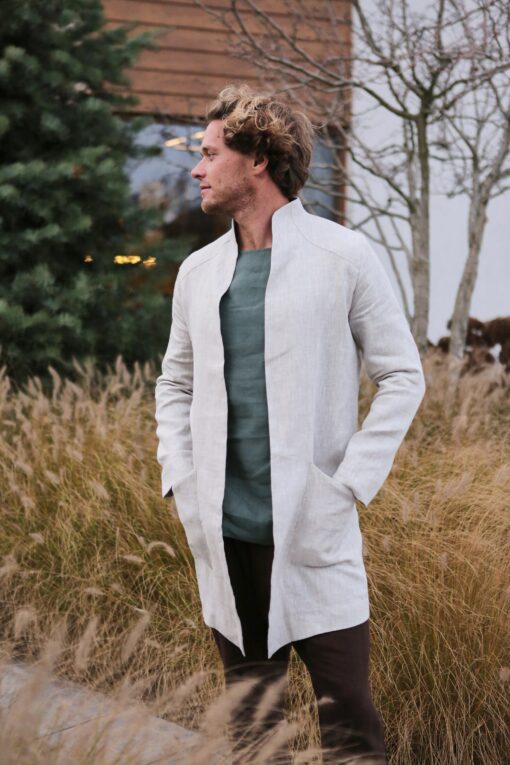 Timeless Linen Trench Sustainable Style for the Modern Man - Image 5