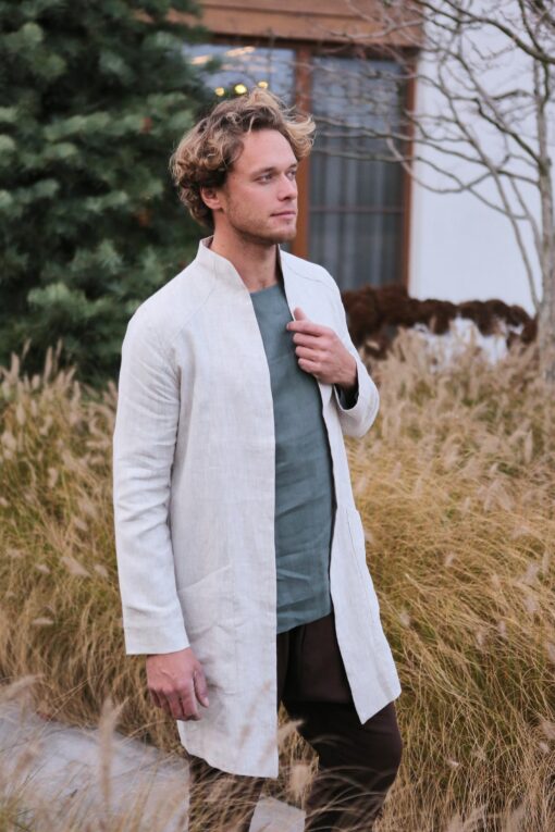 Timeless Linen Trench Sustainable Style for the Modern Man - Image 2