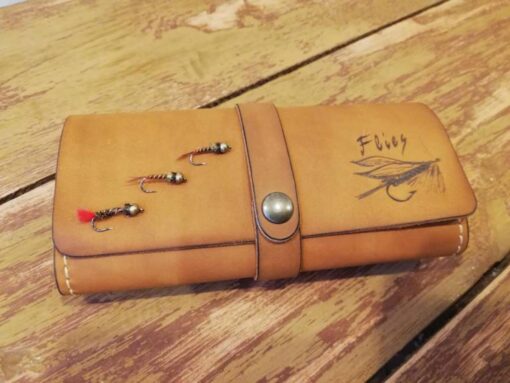 Personalized Leather Fly Fishing Wallet The Ultimate Companion for Anglers - Image 3