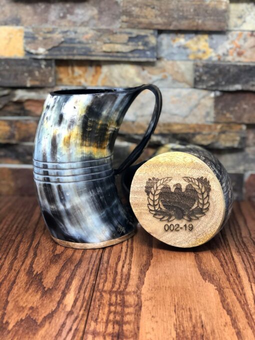 Personalized Buffalo Horn Beer Tankard Unique Engraved Gifts for Men, Groomsmen, and Friends - Image 5