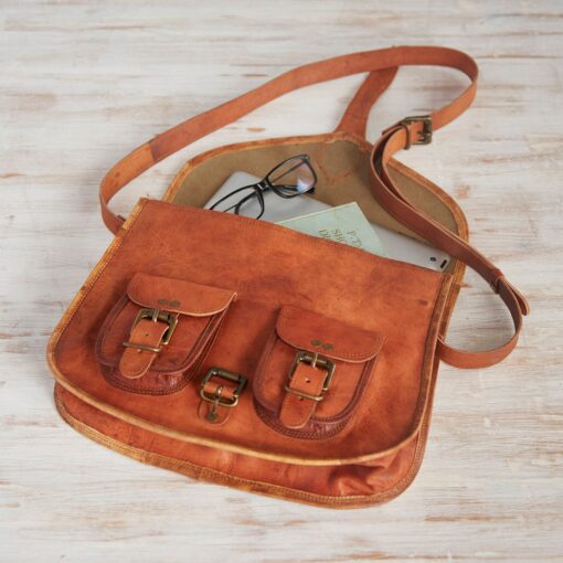 Personalized Saddlebag Premium Leather, Monogrammed Crossbody, Large Shoulder Bag - Image 3