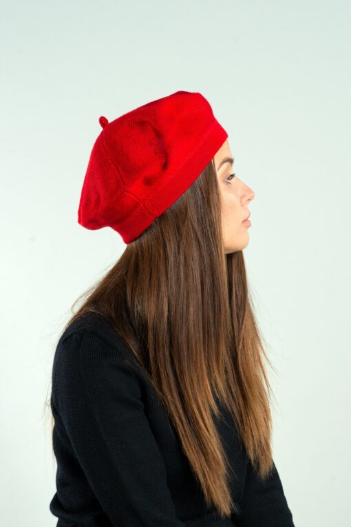Cozy Merino Wool Beret The Perfect Accessory for Style and Comfort - Image 5