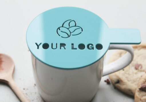 Personalized Coffee Stencil Elevate Your Coffee Art with Custom Logos and Designs - Image 4