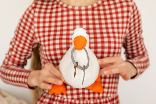 Adorable Untitled Goose Game Plush Handmade Soft Plushie for Goose Enthusiasts - Image 6