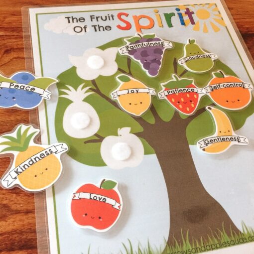 Fruit of the Spirit Preschool Printable Cultivating Christian Values Through Play - Image 3