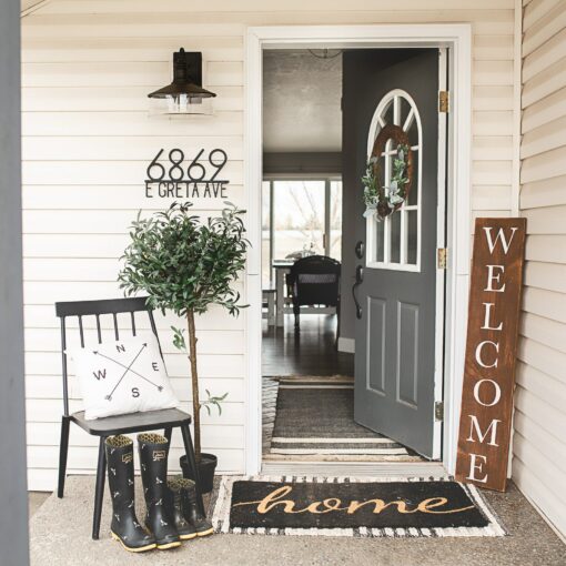 Modern House Numbers Elevate Your Curb Appeal with Personalized Address Plaques - Image 4