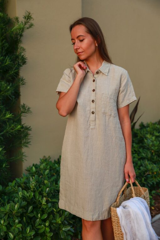 Personalized Linen Dress A Timeless Gift for Mom on Mother's Day - Image 3