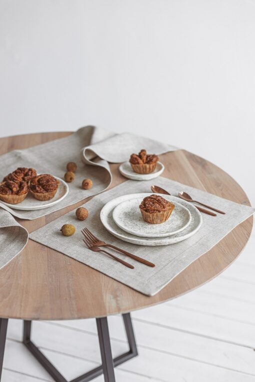 Rustic Farmhouse Linen Placemats Elevate Your Dining Experience with Natural Elegance - Image 3