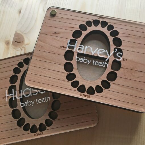 Personalized Wooden Baby Tooth Storage Box A Timeless Treasure for Your Child's Precious Memories - Image 2
