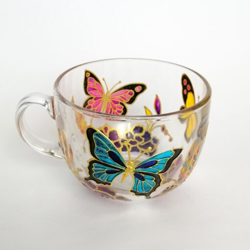 Hand-Painted Monarch Butterfly Coffee Mug A Nature Lover's Delight - Image 4
