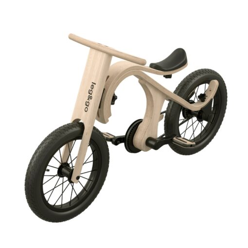 2-in-1 Wooden Balance Bike with Pedals The Perfect Ride for Toddlers and Preschoolers - Image 2