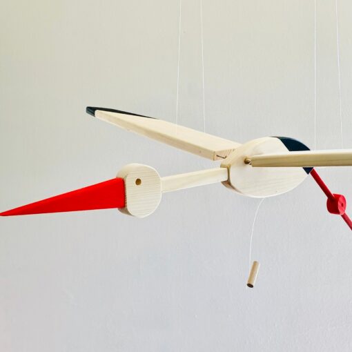 Eco-Friendly Stork Nursery Mobile A Cherished Gift for New Parents - Image 3