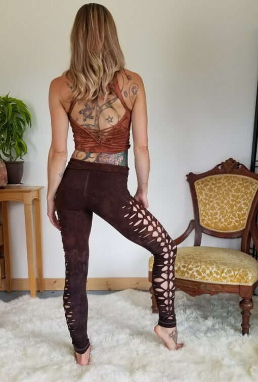 Terracotta Crop Top and Hand-Dyed Yoga Slit Weave Fire Hula Hoop Unleash Your Inner Goddess - Image 6