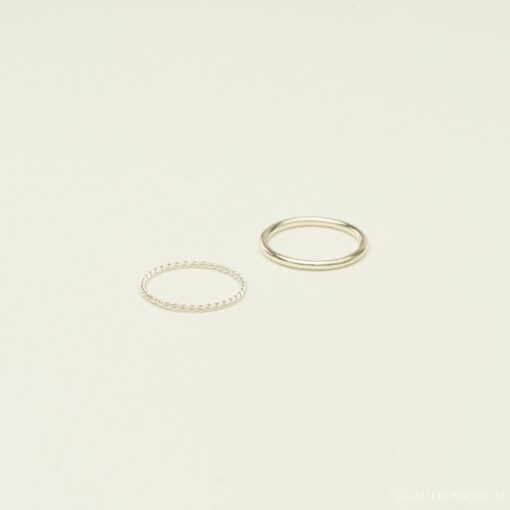 Minimalist Stacking Ring Set Elevate Your Style with Dainty Elegance - Image 4