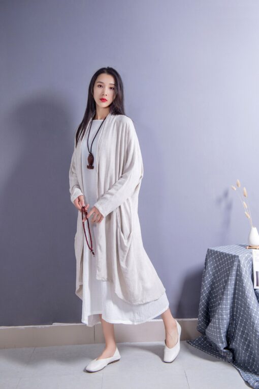 Breezy Linen Cardigan Effortless Style for Every Body - Image 4