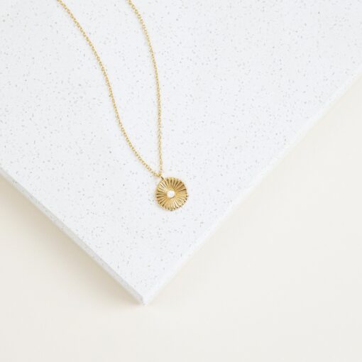 Captivating Opal Medallion Necklace A Timeless Treasure for Layering - Image 6