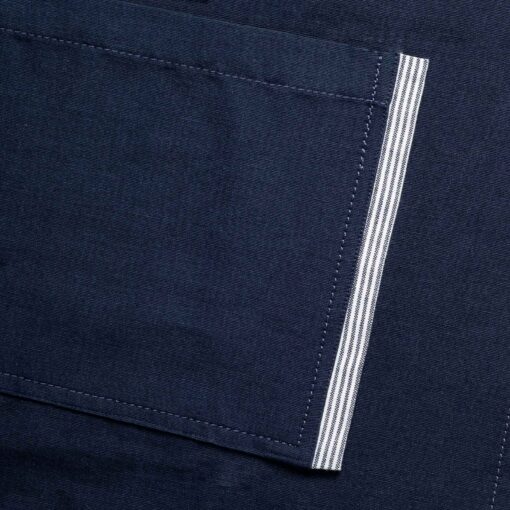 Premium Chef Apron Navy Blue Canvas with Tan Straps, Handcrafted for Kitchen and Restaurant Professionals - Image 5