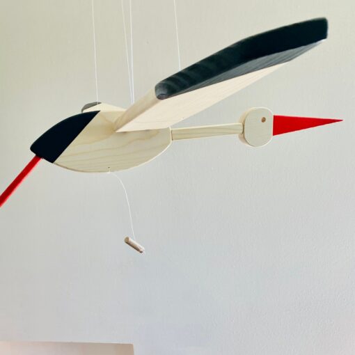 Eco-Friendly Stork Nursery Mobile A Cherished Gift for New Parents - Image 4